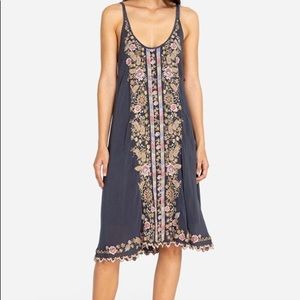 JOHNNY WAS,  Maritzah embroidered slip dress